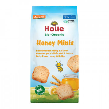 Holle有機蜂蜜迷你麵包片